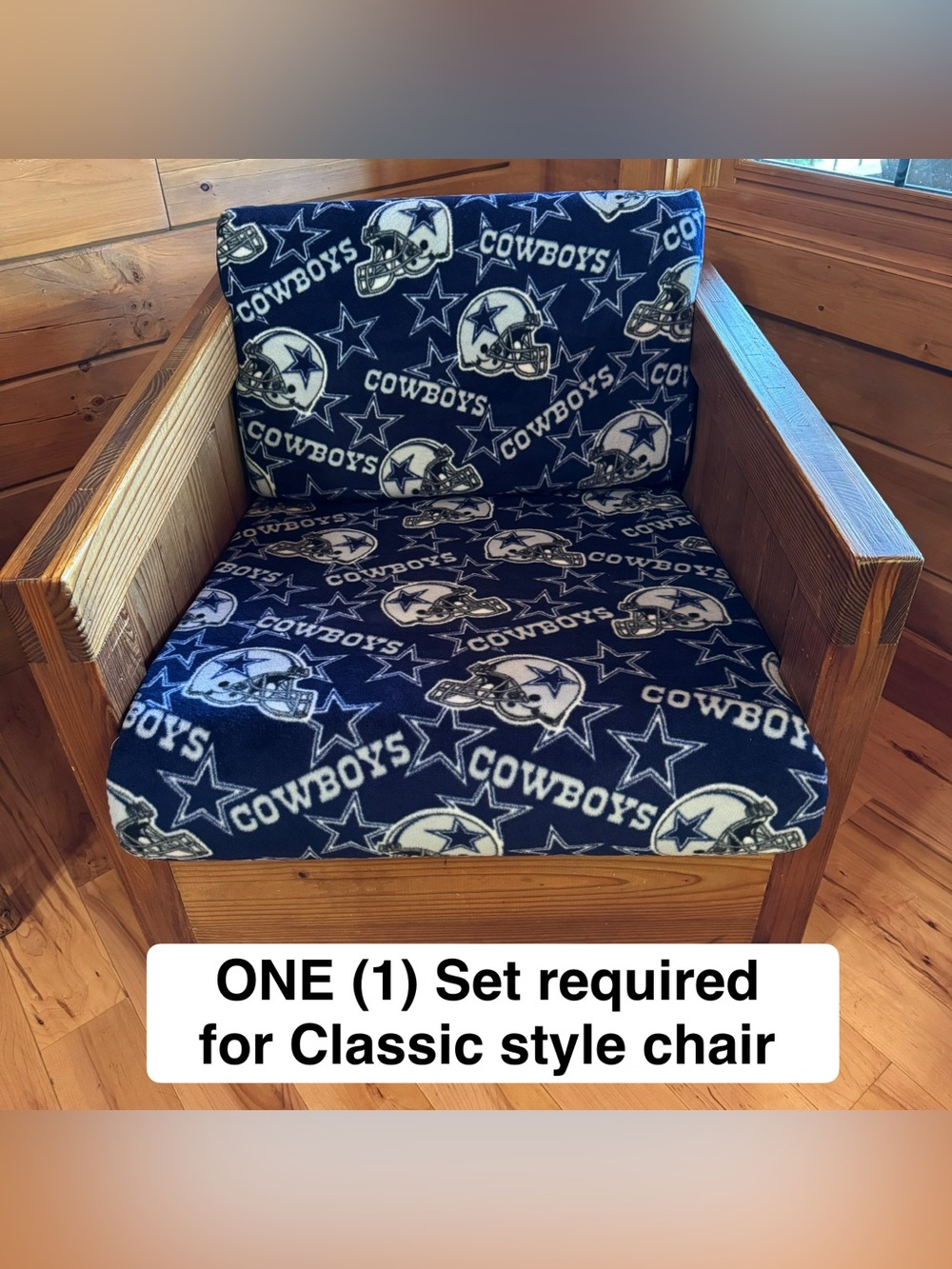 DALLAS COWBOYS Fans: THIS END UP Classic Machine Washable Slipcover 2-piece Set - Picture 3 of 16